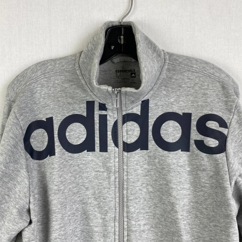 Adidas Essentials Gray Zip Jacket - image 3